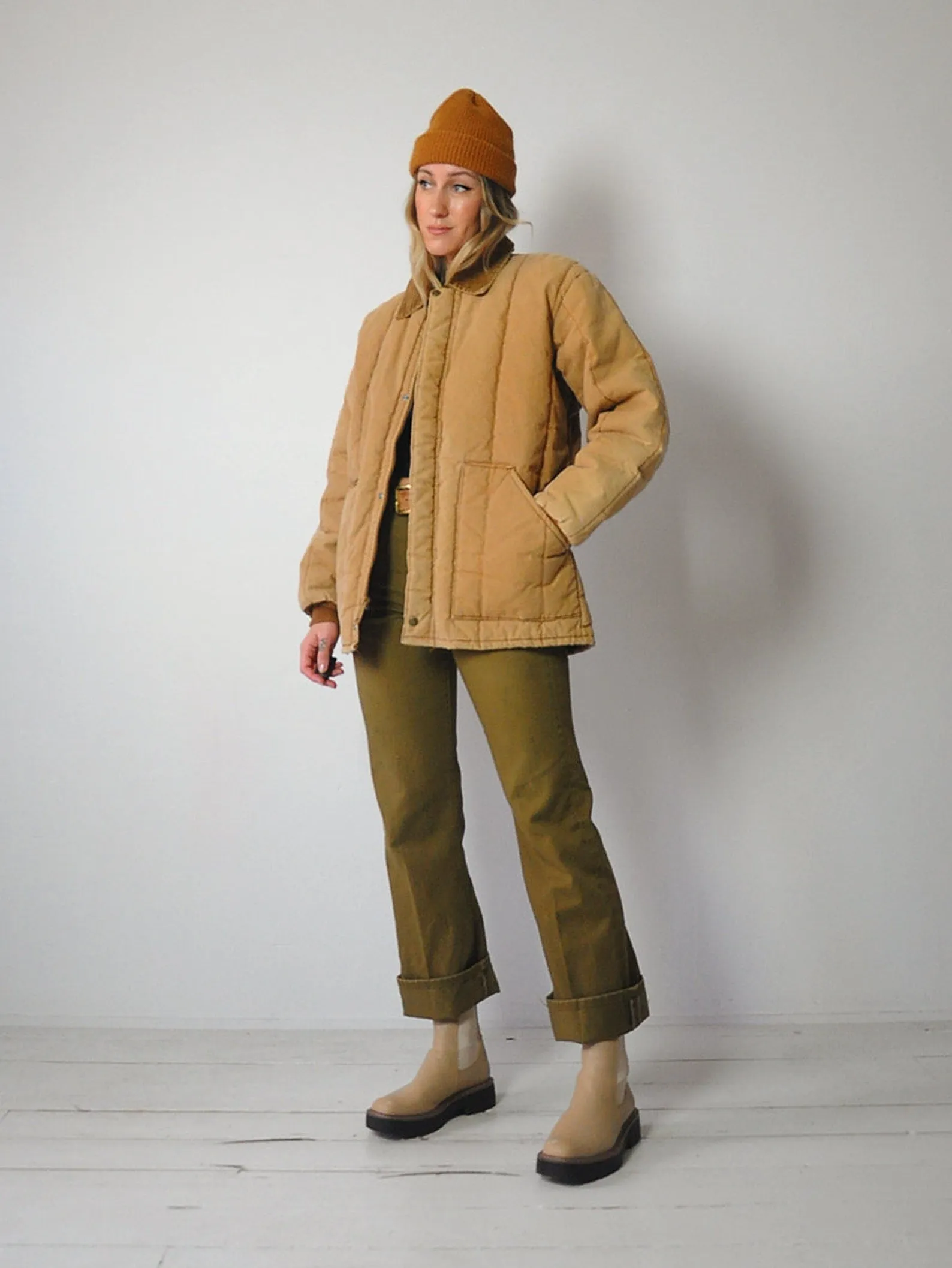 1970's Key Quilted Canvas Chore Coat