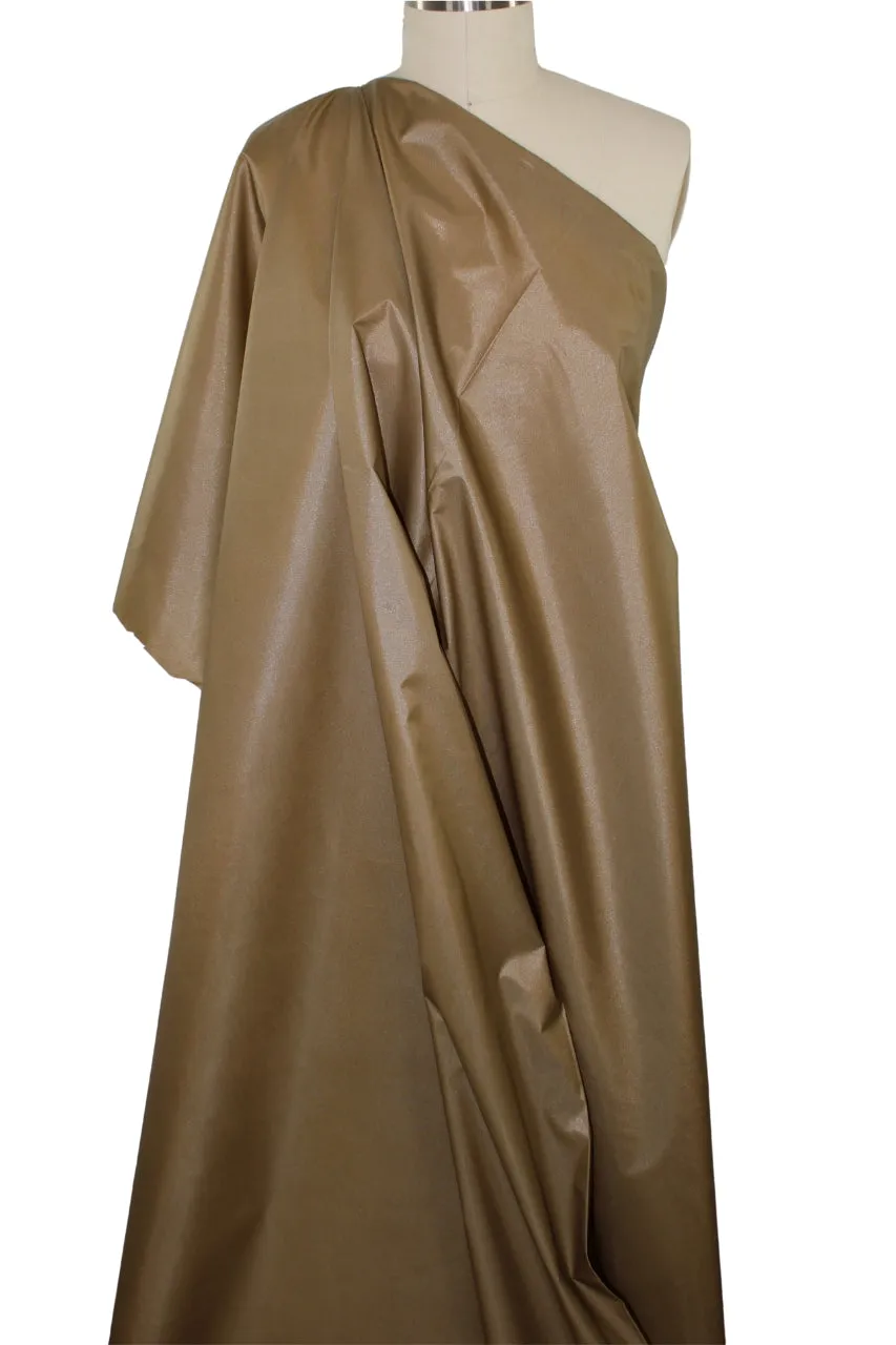 3  yards of Satin Finish Raincoating - Deep Tan