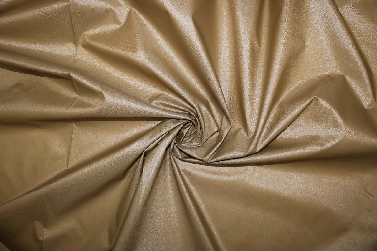 3  yards of Satin Finish Raincoating - Deep Tan