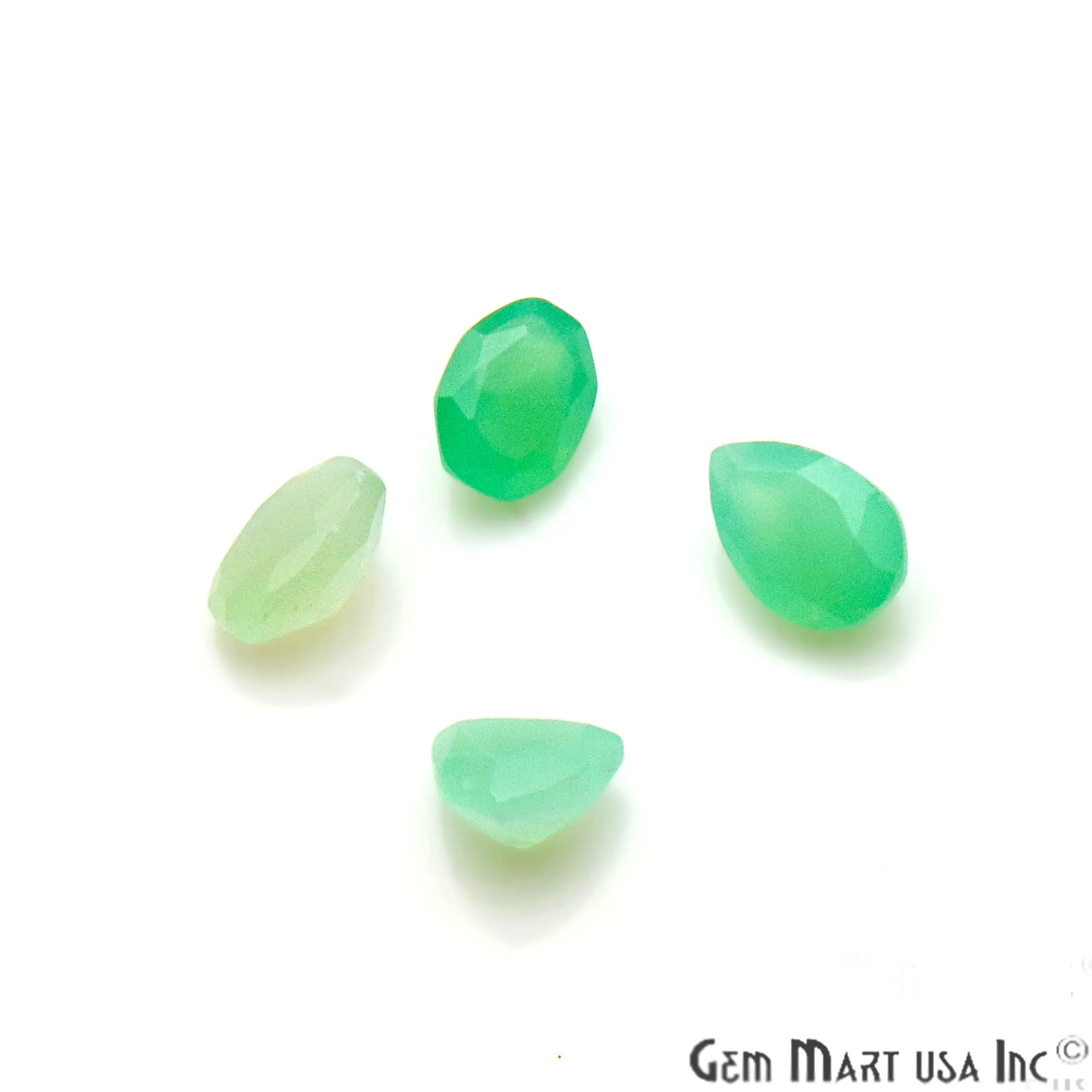 50ct Lot Chrysoprase Mix Shaped 7-8mm Stone, Faceted Gemstone Mixed lot, Loose Stones