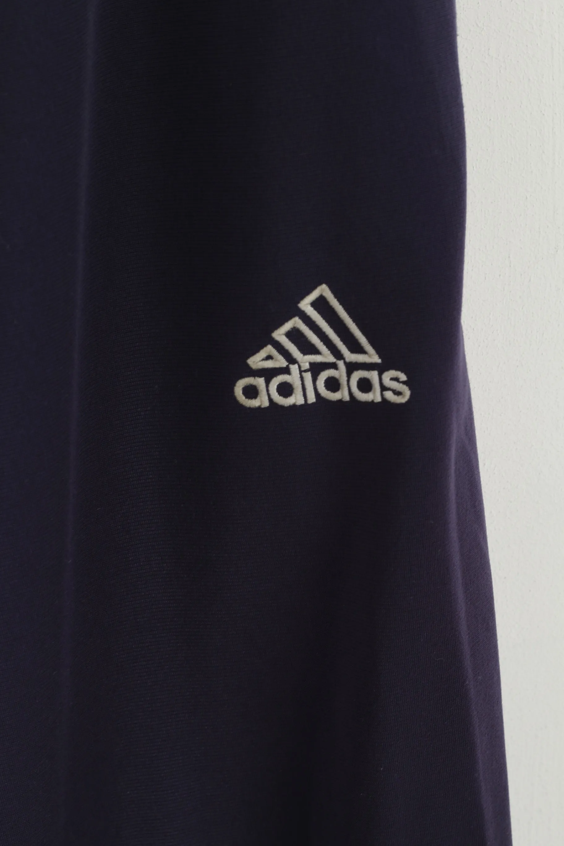 Adidas Men 180 M Sweatpants Shiny Navy Vintage Drawstring Belt Sport Trousers