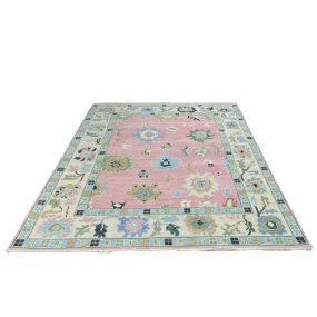 Amelia Oushak Rug in Blush