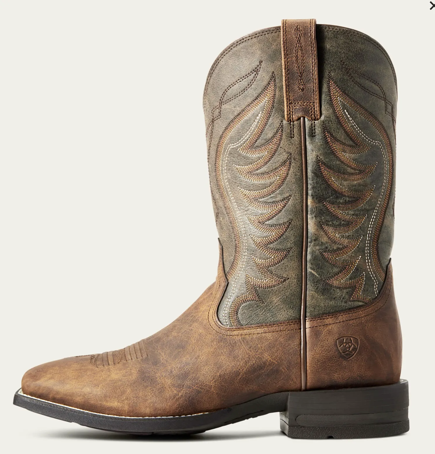 Ariat Men's Amos Western Boot Sorrel Crunch