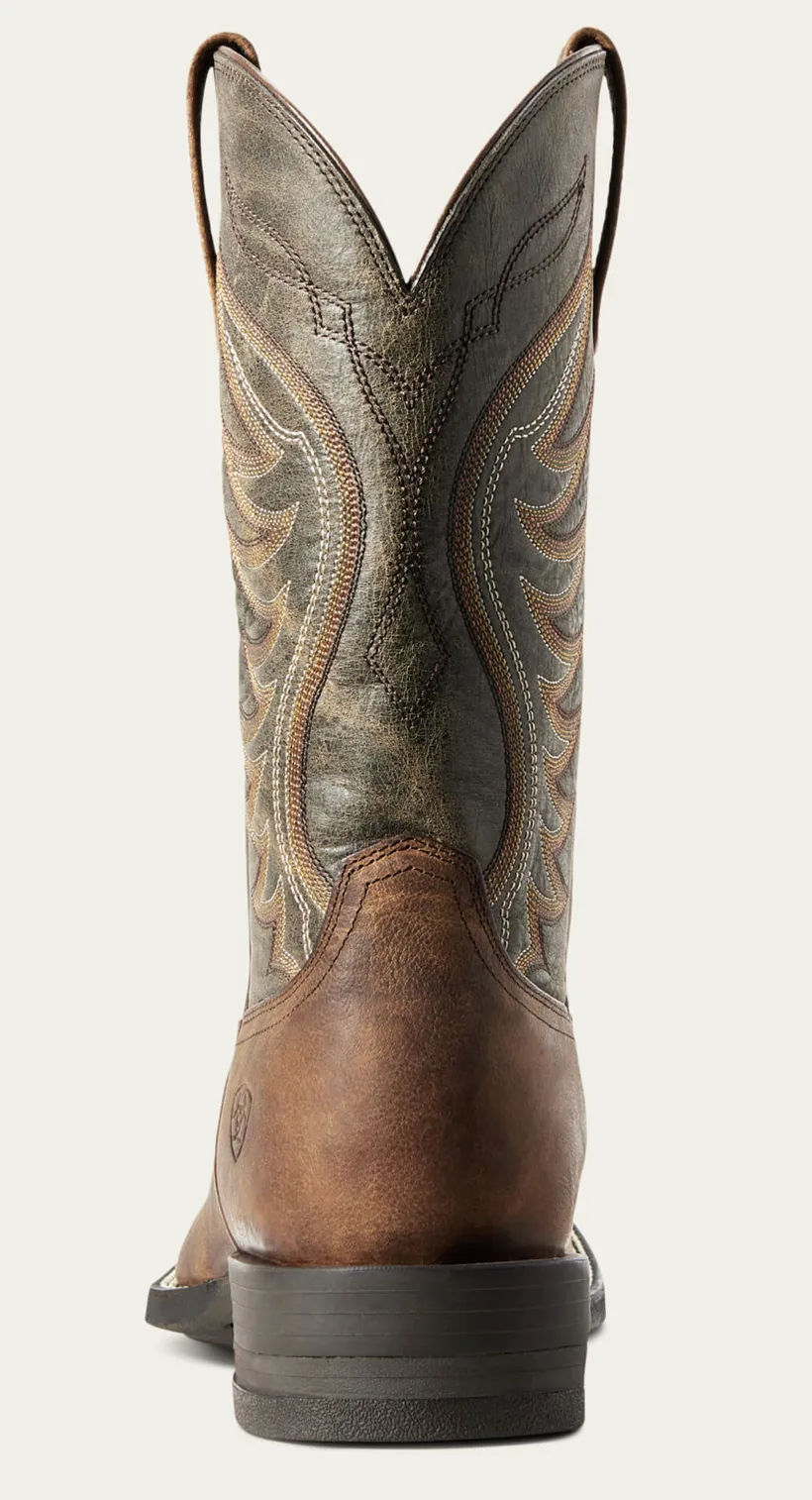 Ariat Men's Amos Western Boot Sorrel Crunch