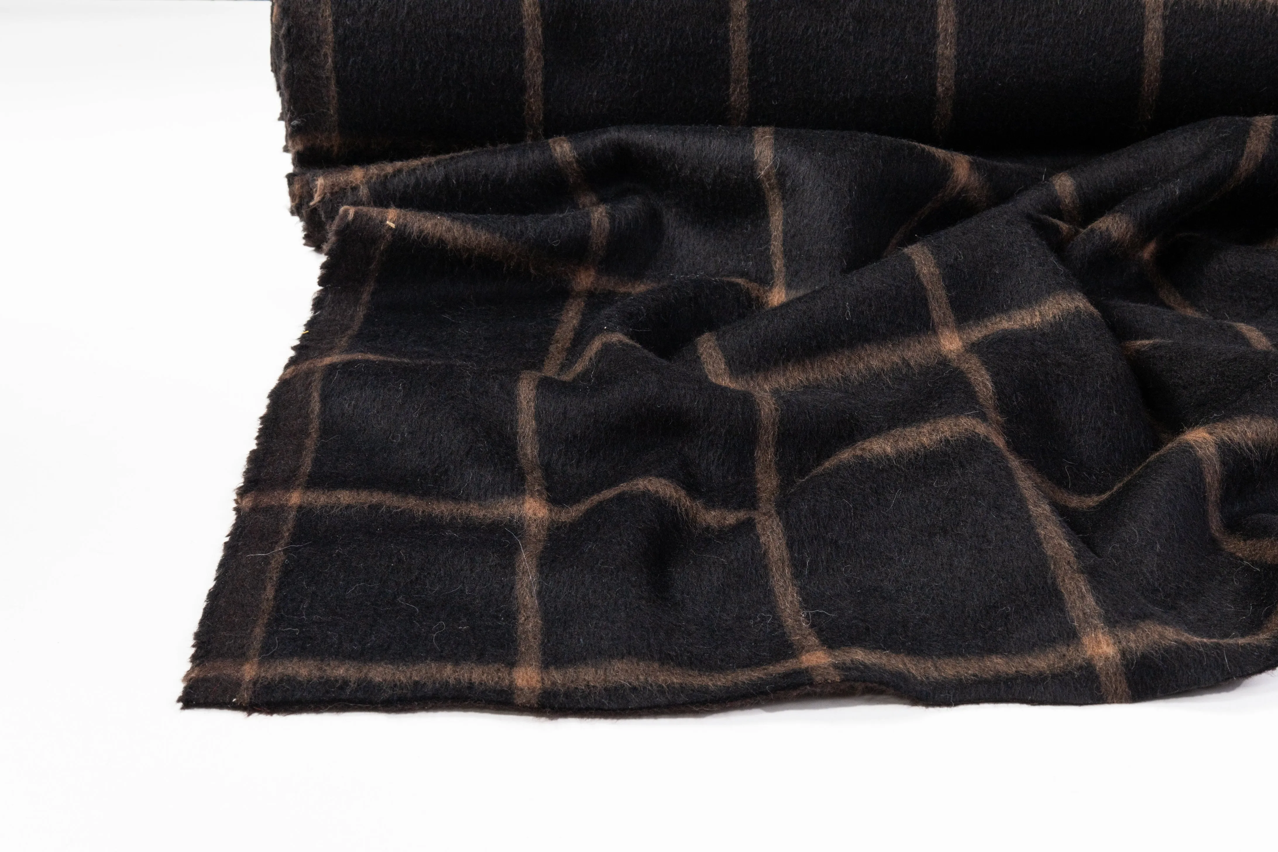 Armani - Double Faced Italian Wool Coating - Black / Brown