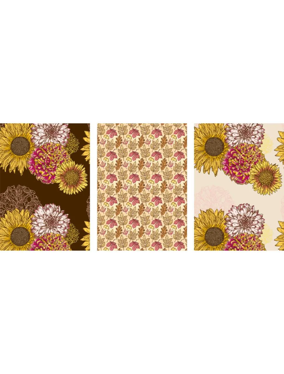 Autumn Florals - A3 Rice Decoupage Paper