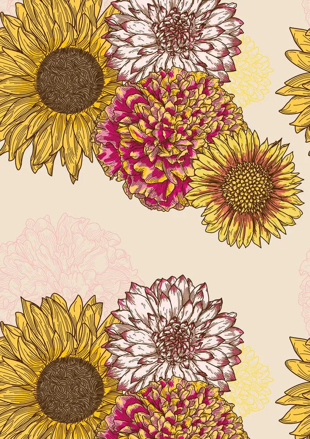 Autumn Florals - A3 Rice Decoupage Paper