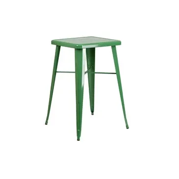 Bar Height Green Galvanized Finish Tolix Table 24