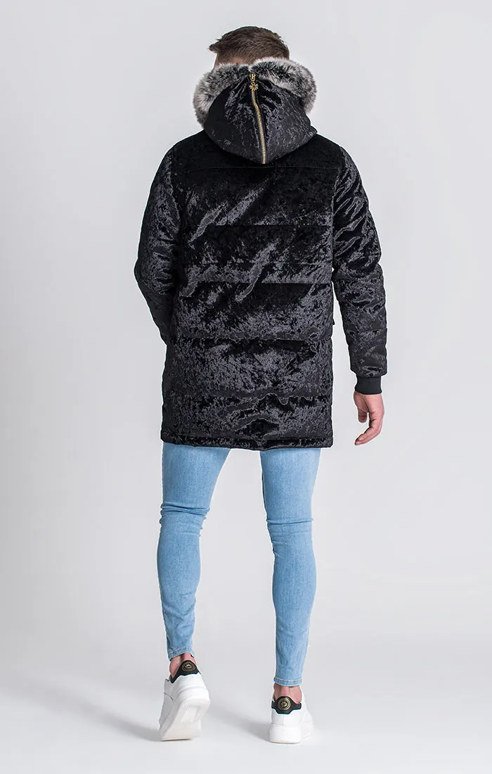 Black Courchevel Coat