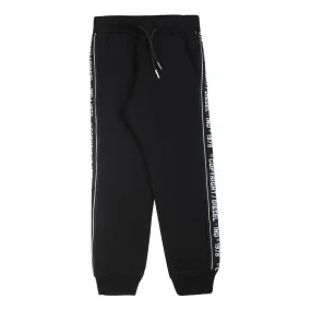 Black Logo Tape Sweatpants