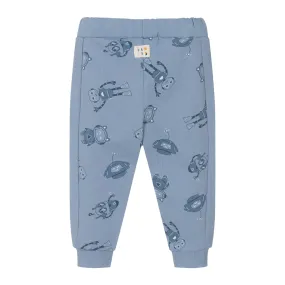 Blue Robot Print Sweatpants