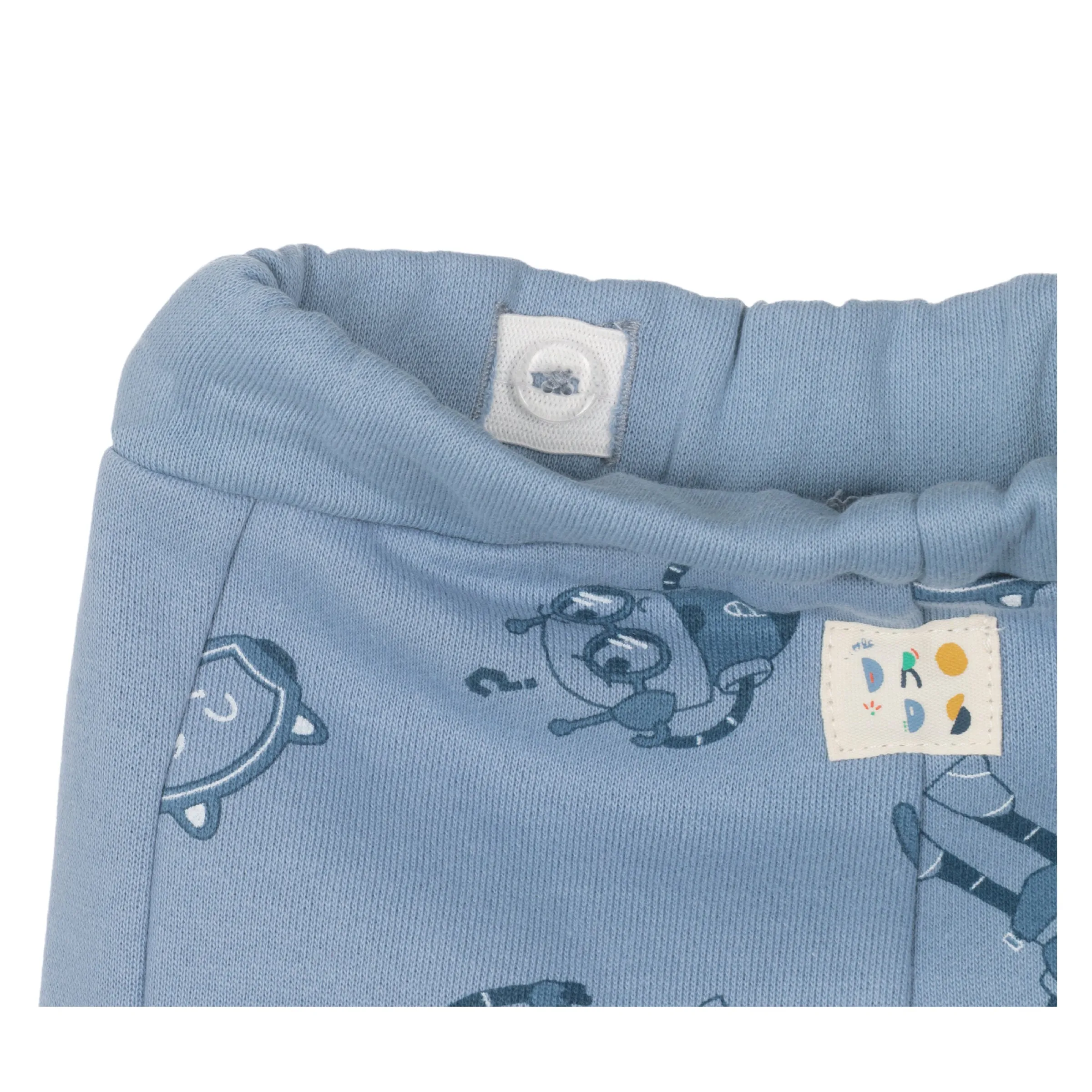 Blue Robot Print Sweatpants