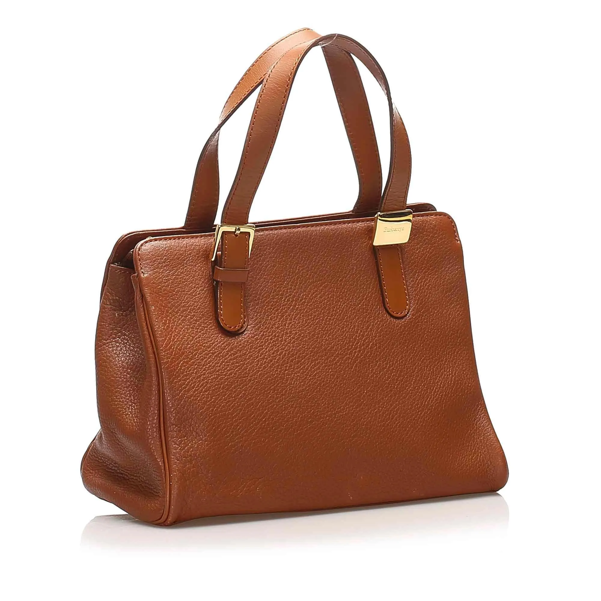 Burberry Leather Handbag (SHG-12580)