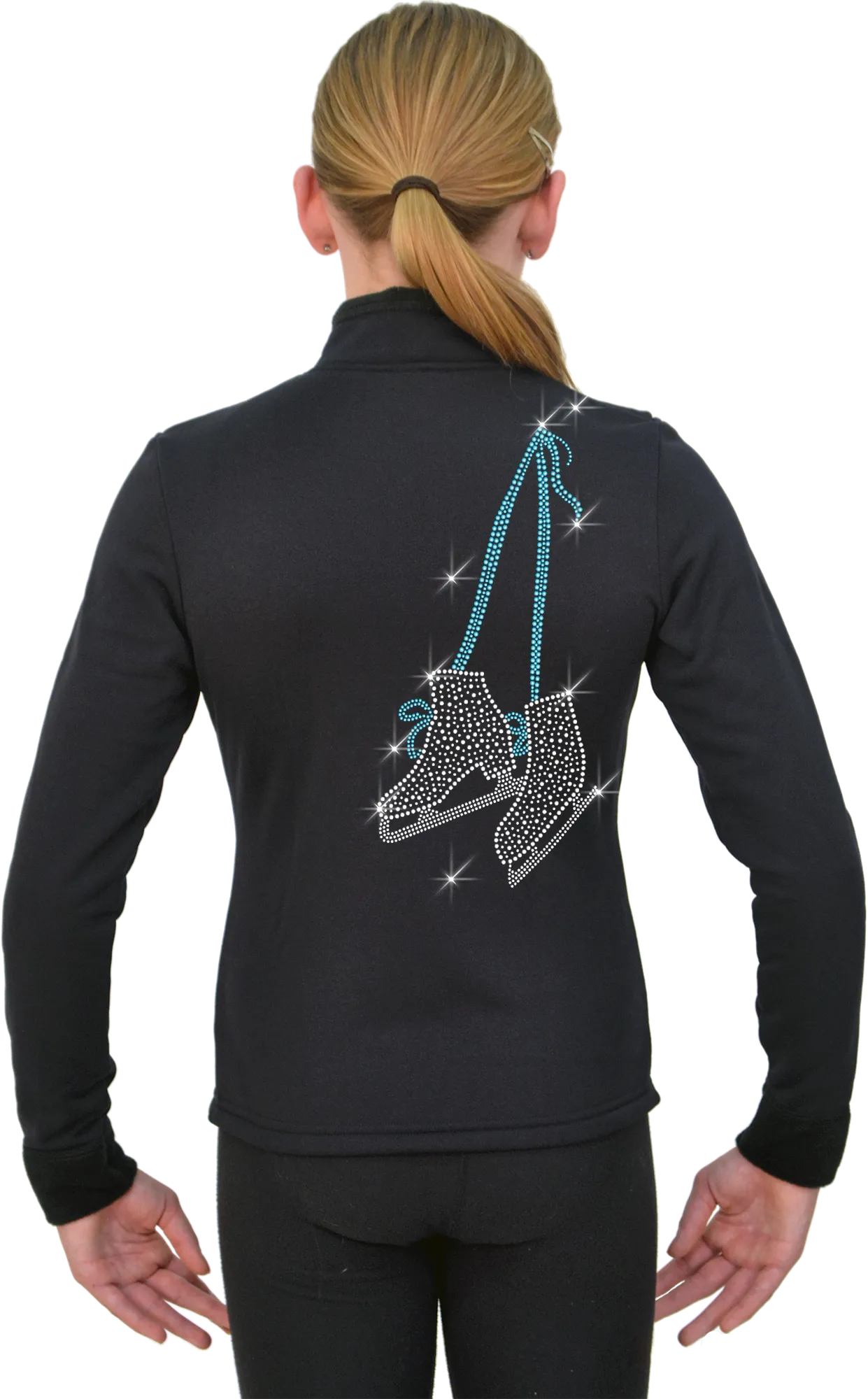 Chloe Noel J11 P. Fleece Skate w Turquoise Lace