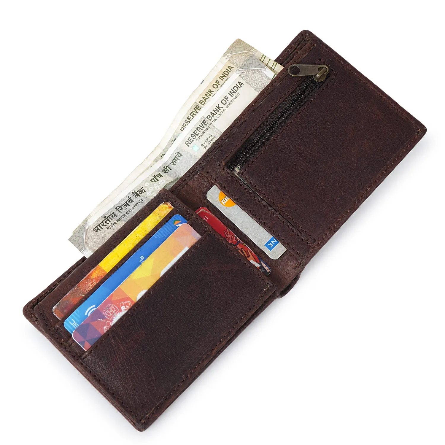 CIMONI Genuine Leather Stylish Classy Design Ultra Slim Multiple Credit Cards Slot Wallet for Men