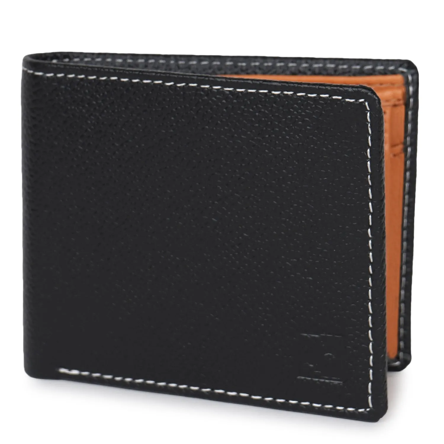 CIMONI Genuine Leather Stylish Credit/5 Debit Card Slots 1 Flap Coin Pocket Wallet for Men