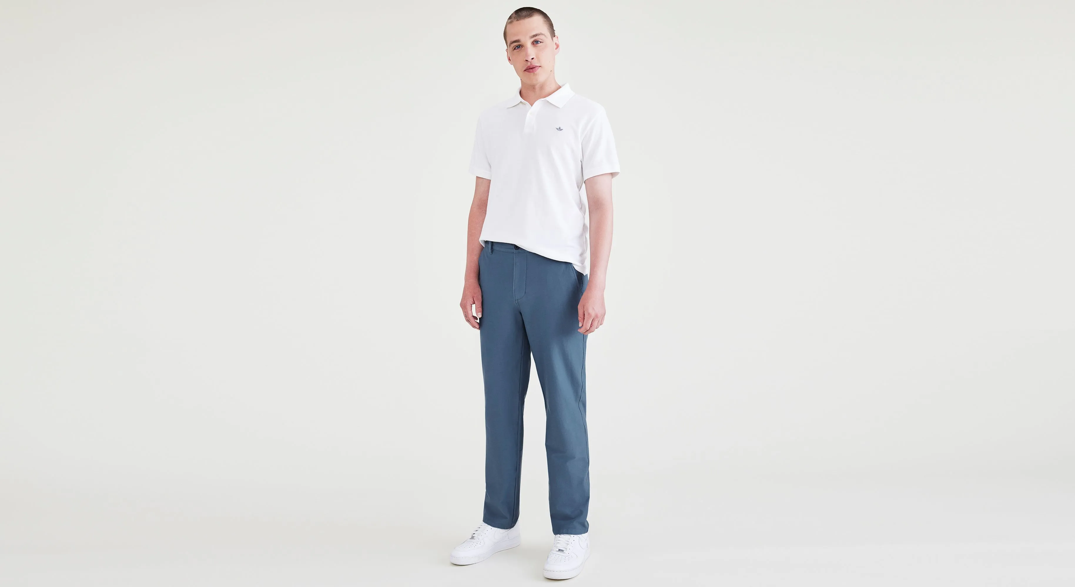 Comfort Knit Chinos, Straight Fit