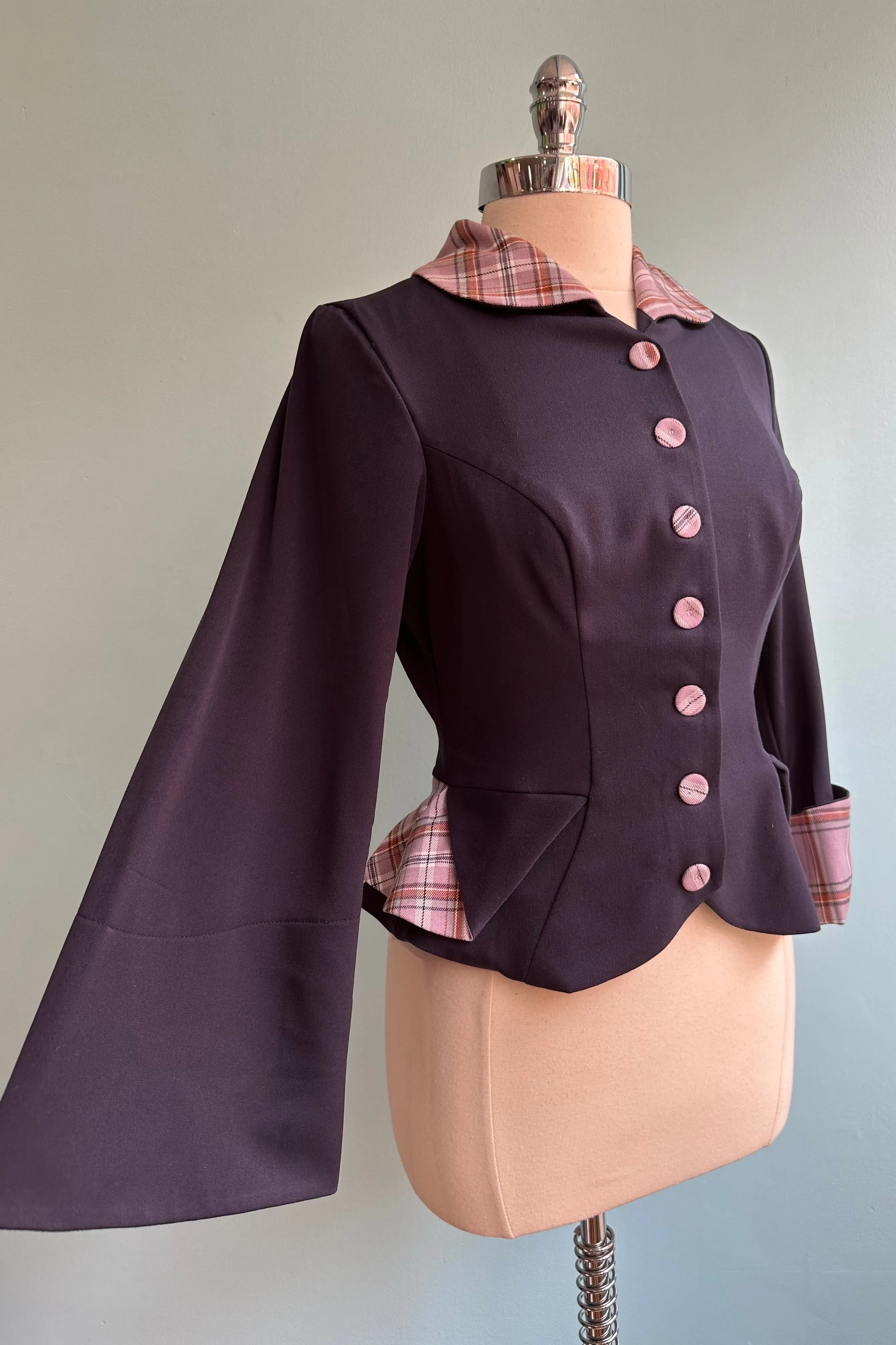 Cora-Lucina Bell Sleeve Blazer By Miss Candyfloss