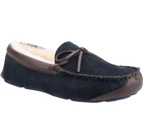 Cotswold Northwood Mens Sheepskin Moccasin Slipper