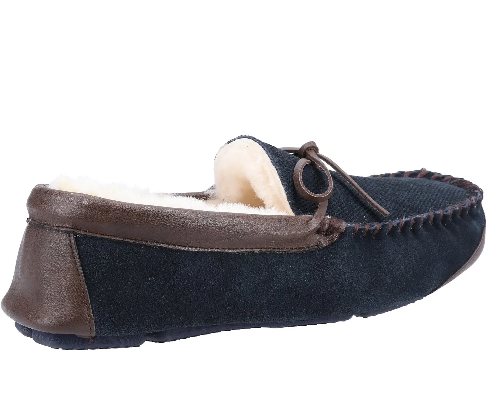 Cotswold Northwood Mens Sheepskin Moccasin Slipper