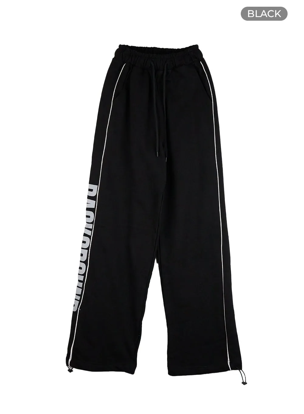 Cotton Lettering String Sweatpants CG427