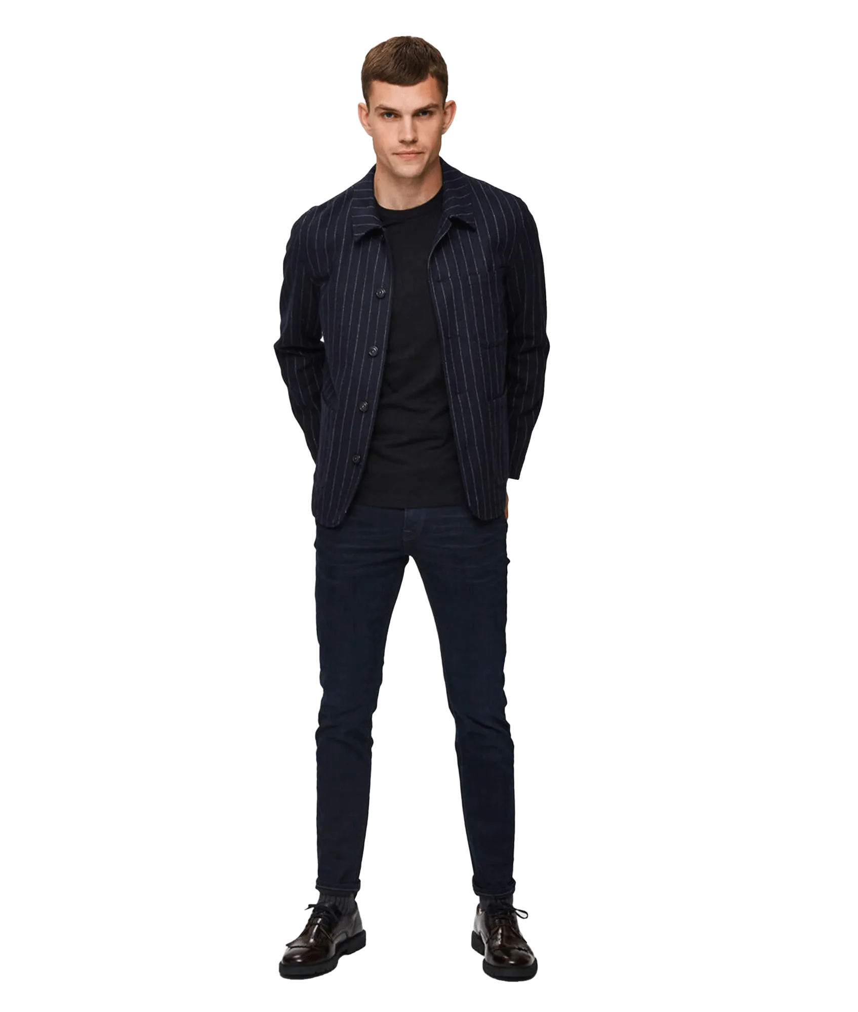 Dark Wash Slim Fit Jeans - Navy