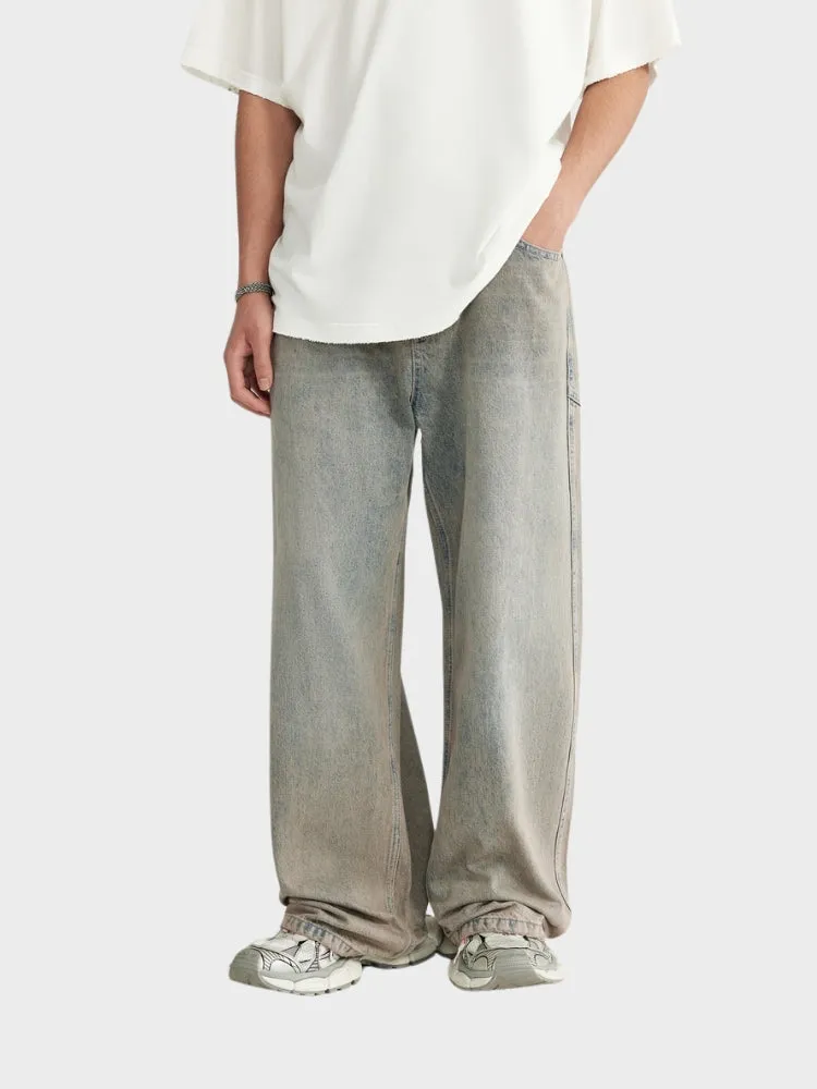 DCRB Baggy Denim Jeans - Light Grey