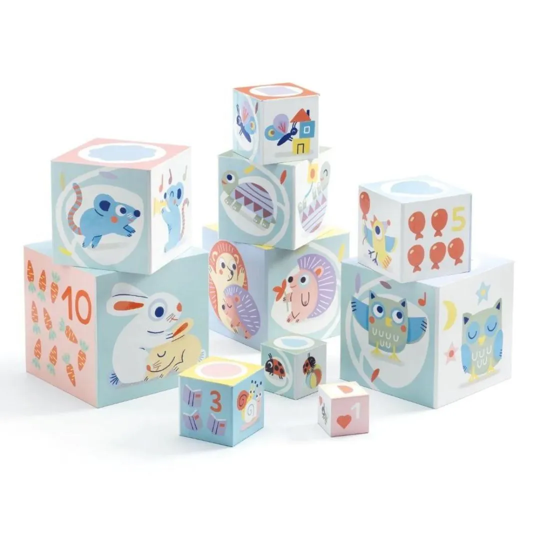 Djeco Baby Nesting   Stacking Blocks