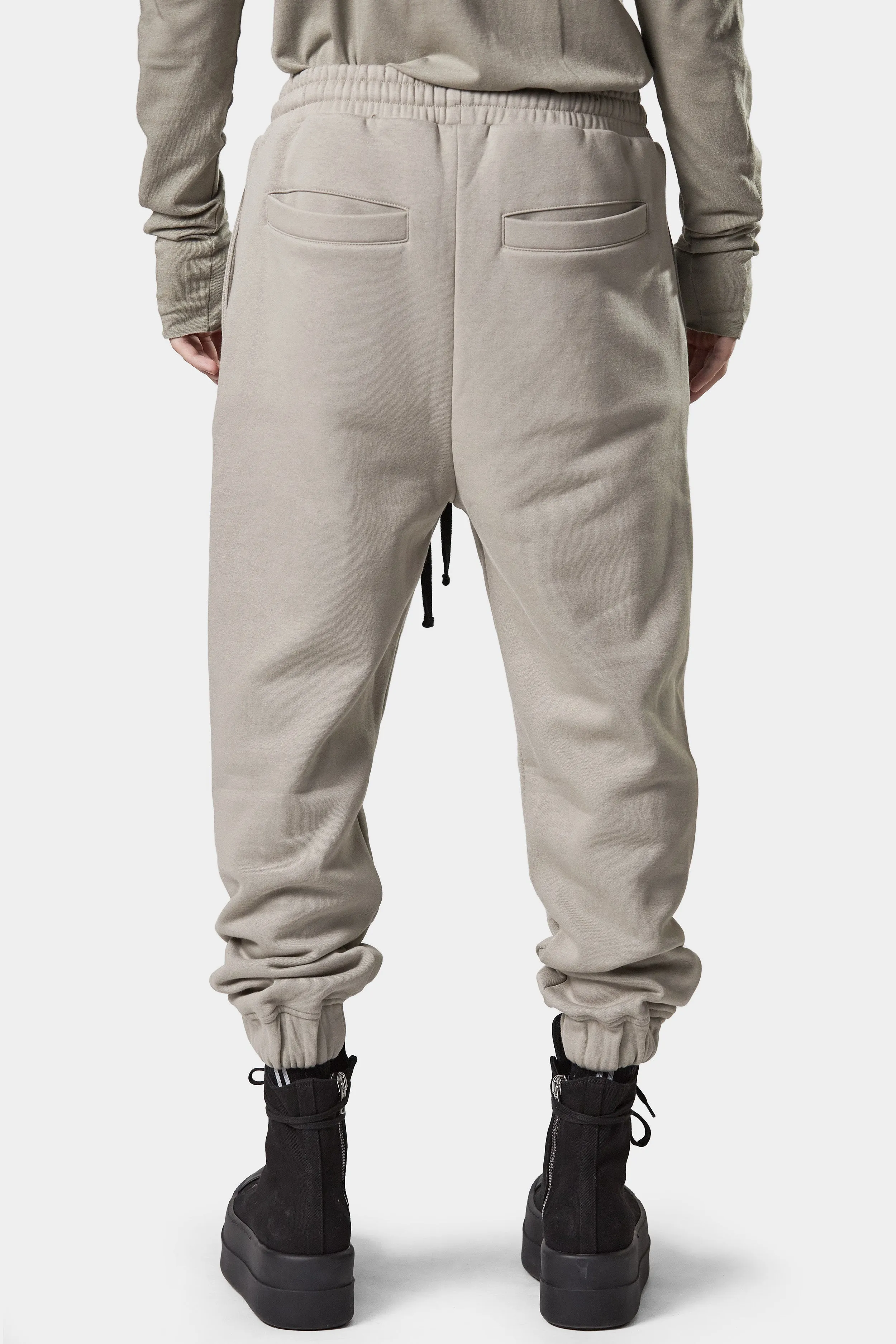 Drop crotch sweatpants, Beige