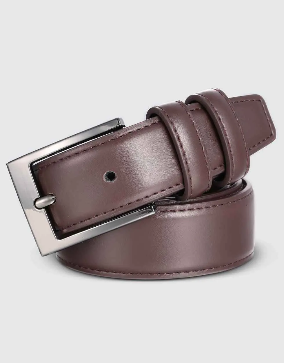 Dual Ring Leather Classic Prong Belt