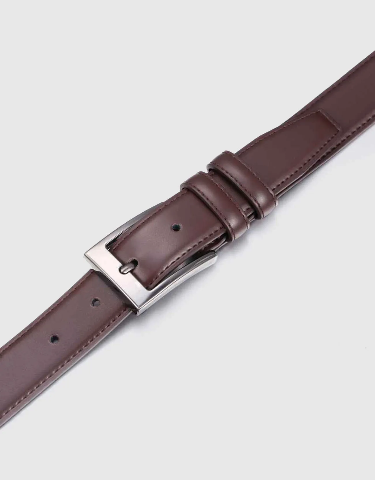 Dual Ring Leather Classic Prong Belt