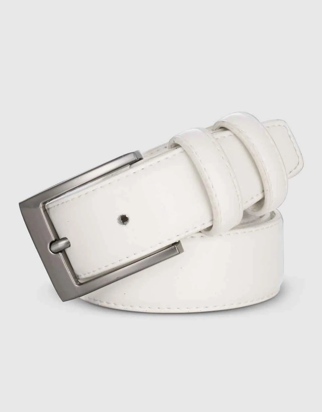 Dual Ring Leather Classic Prong Belt