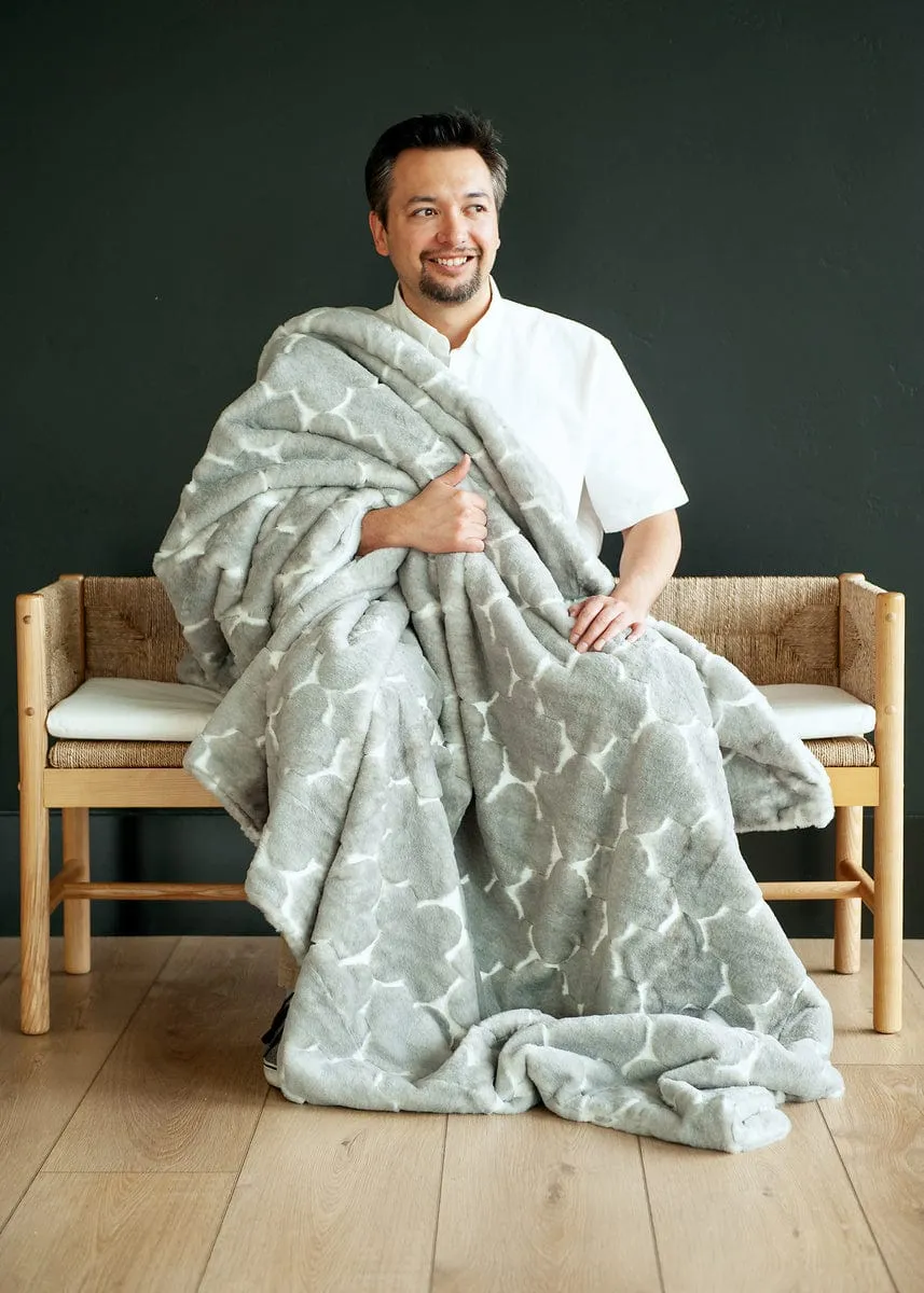 Embossed Silver Blanket