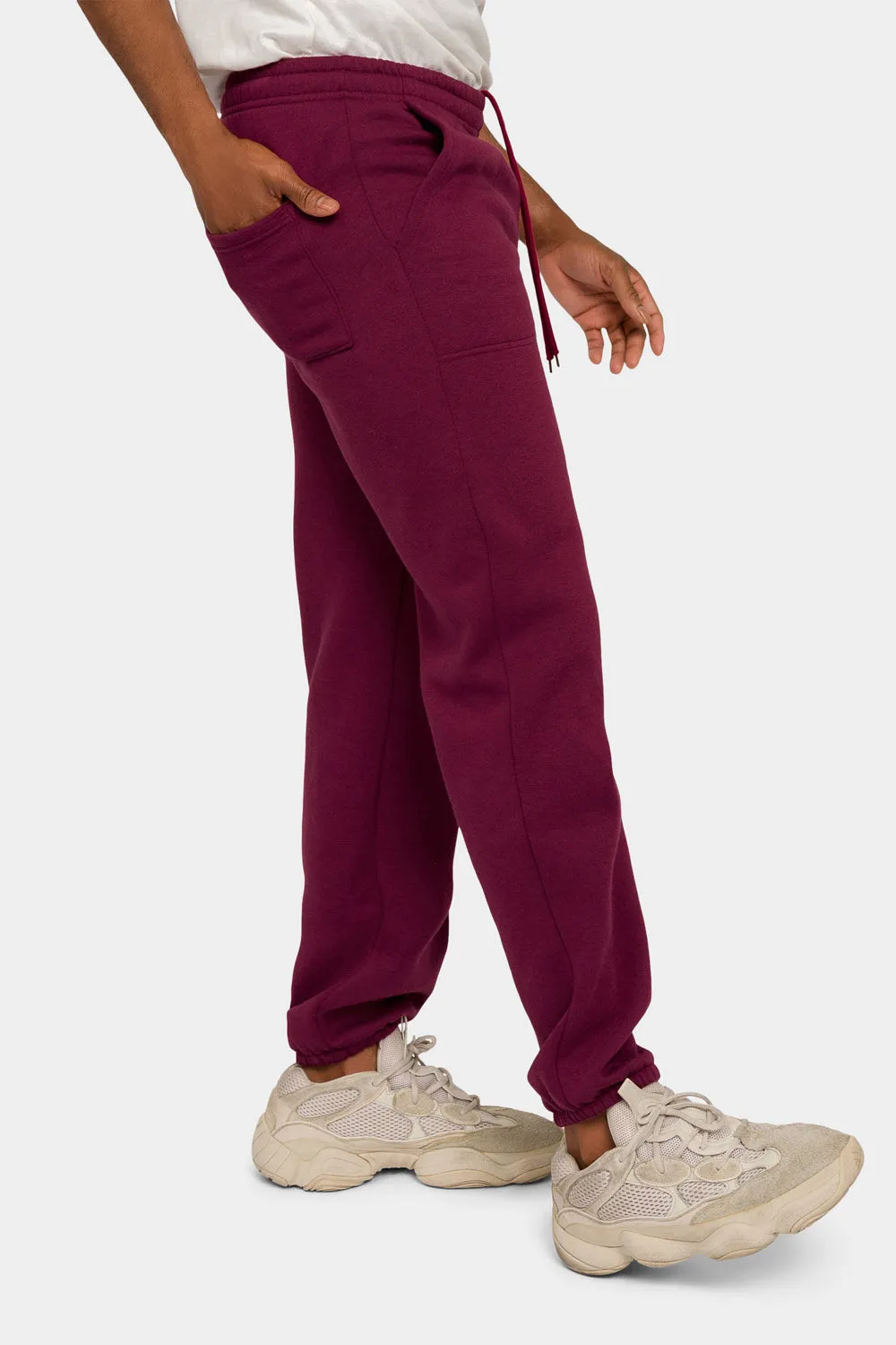 Essential Solid Medium Weight Fleece Sweatpants