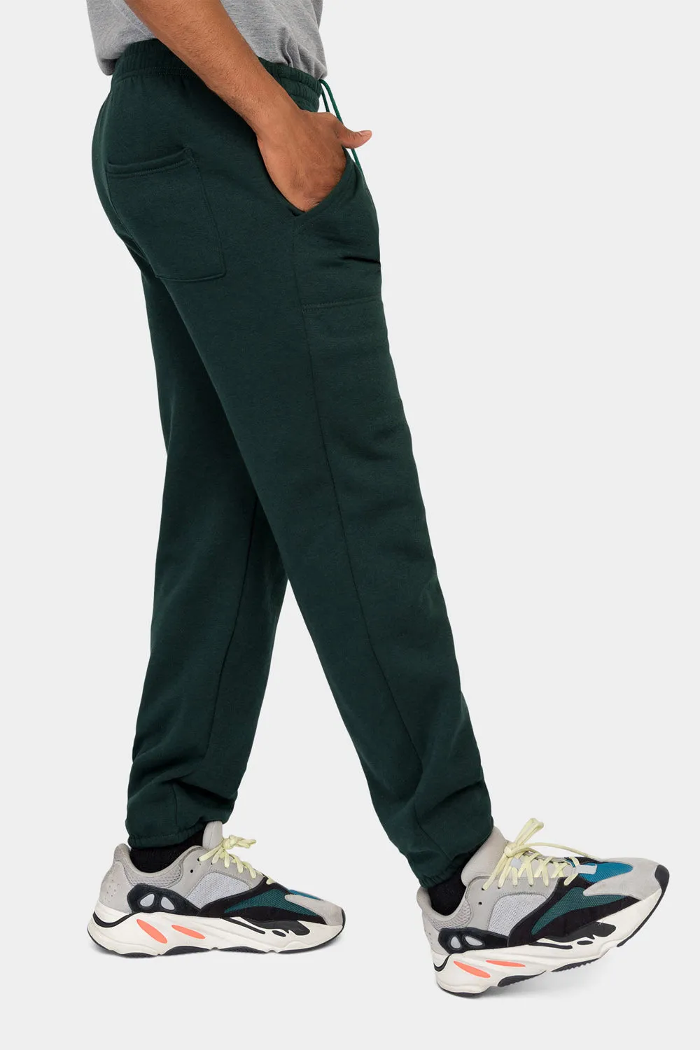 Essential Solid Medium Weight Fleece Sweatpants