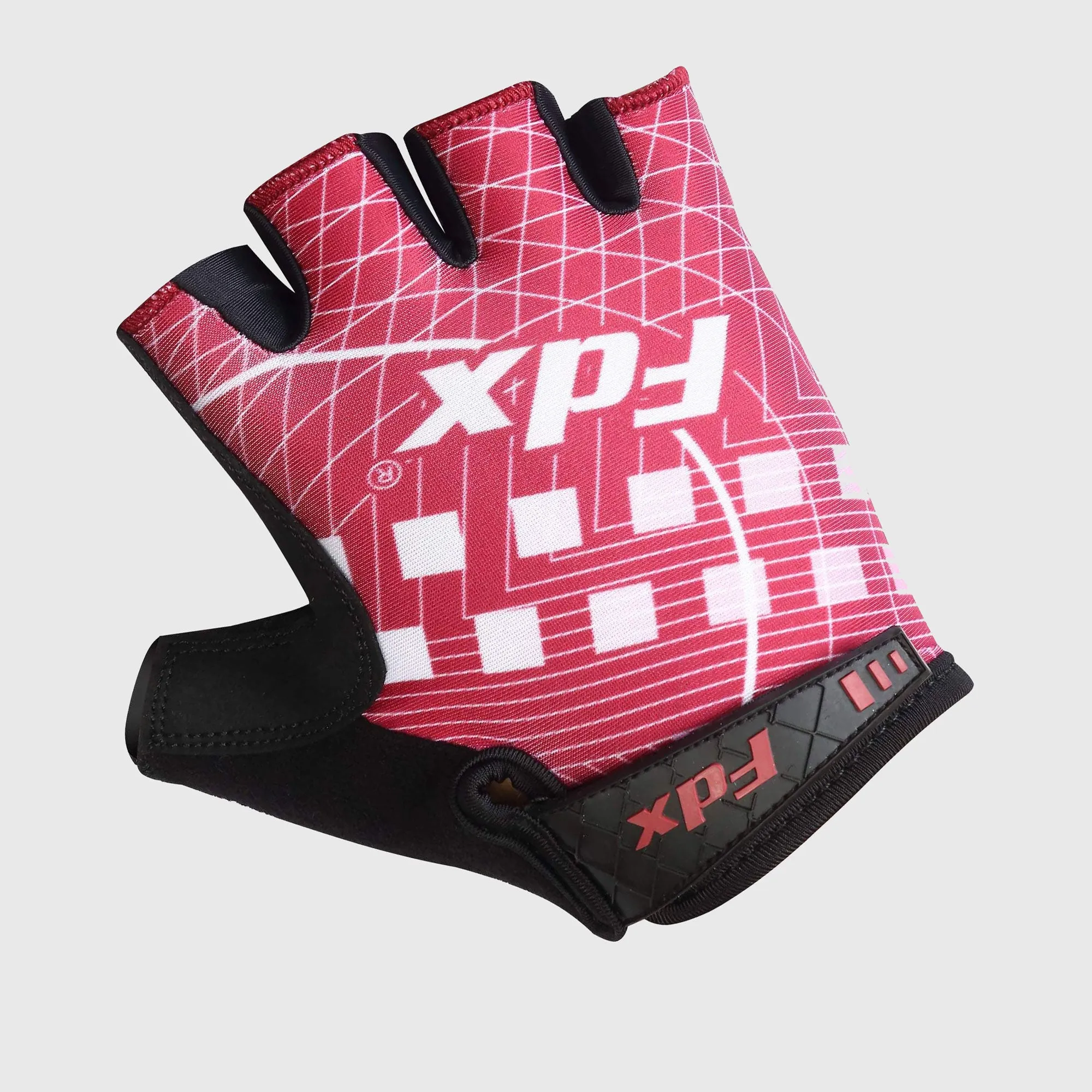 Fdx Classic Ii Red Gel Padded Short Finger Summer Cycling Gloves