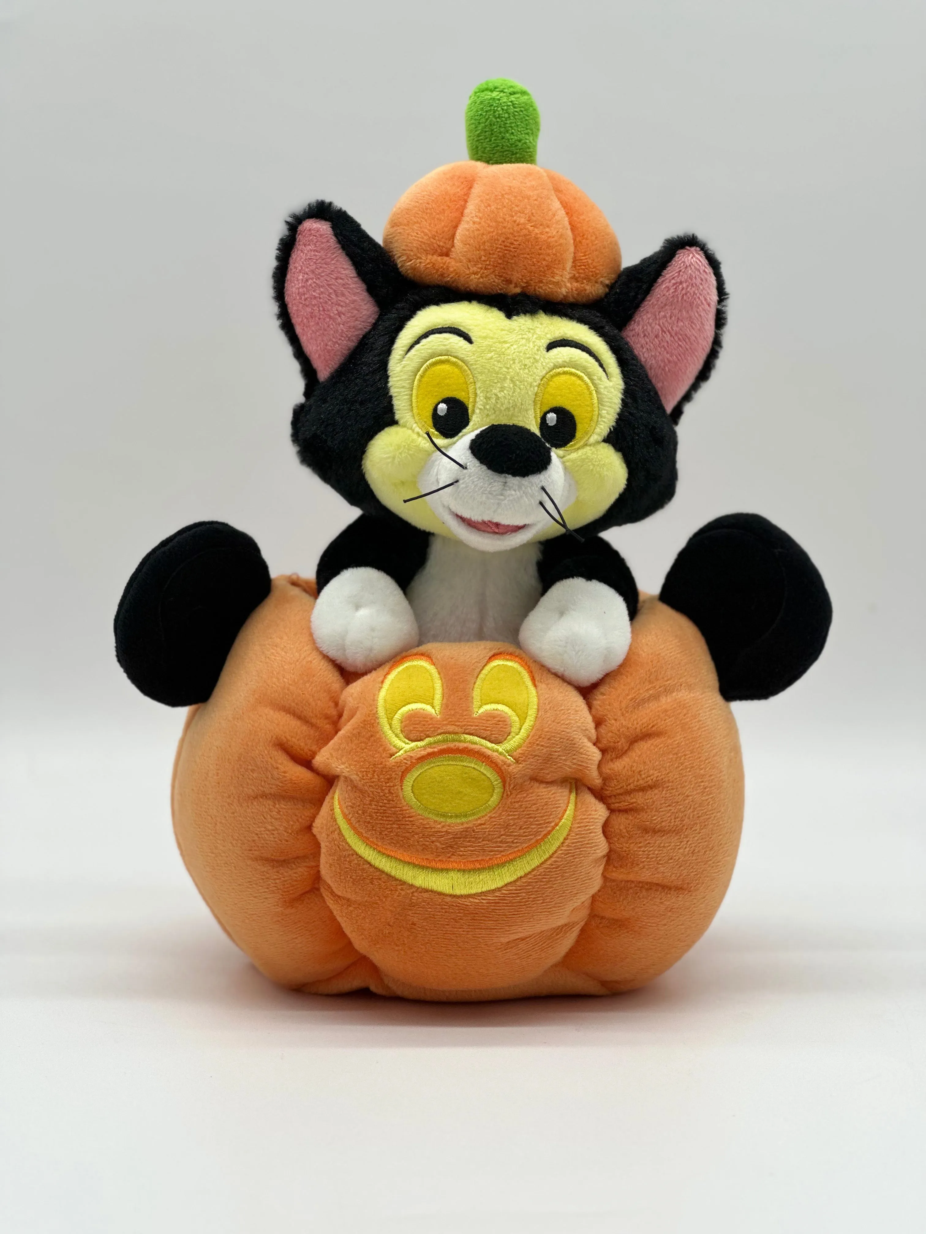 Figaro With Mickey Mouse Pumpkin Halloween Plush Large