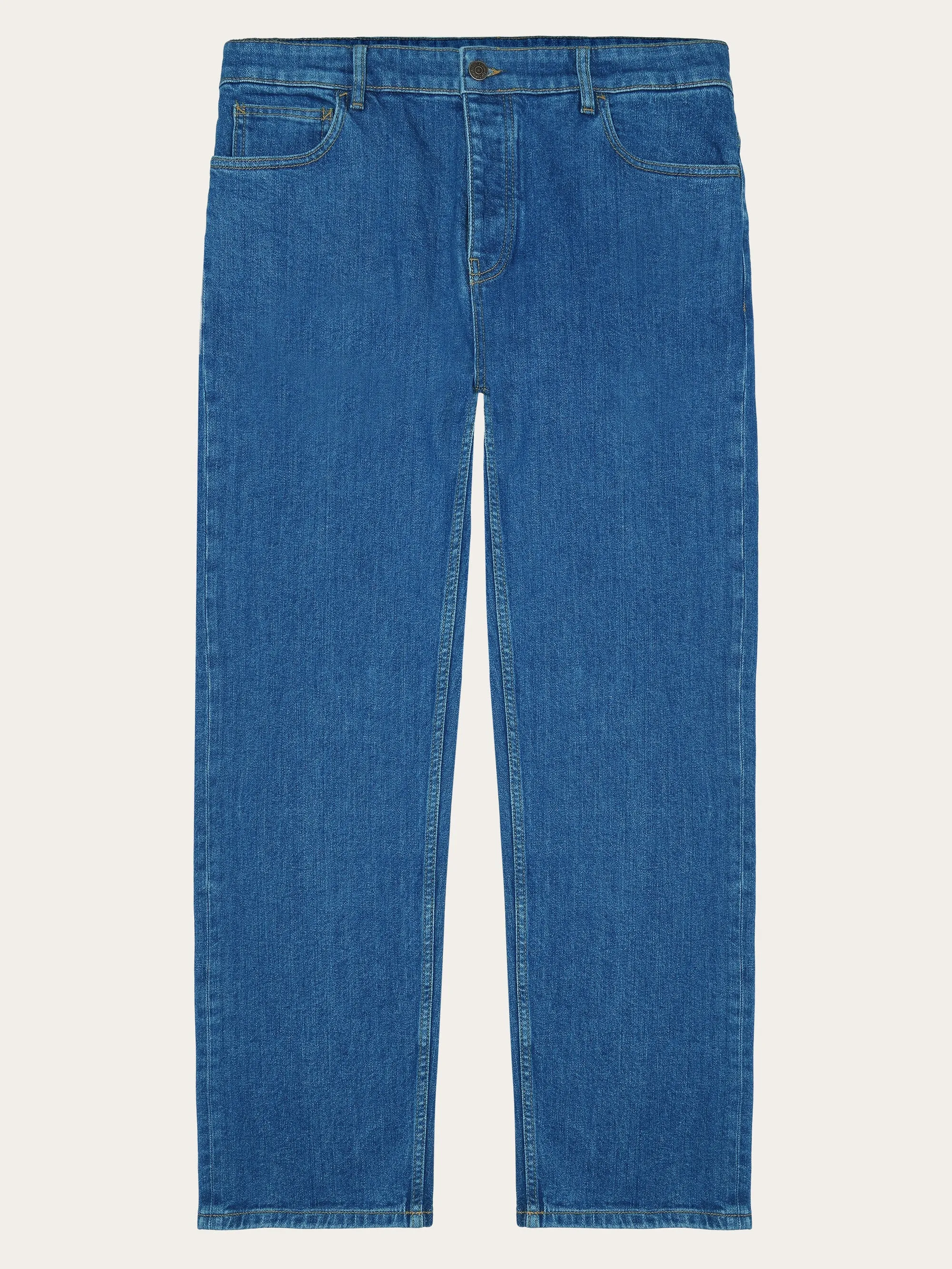 FLINT wide denim jeans mid blue - GOTS/Vegan - Medium Blue