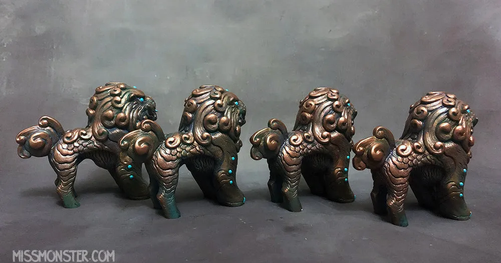 FOO DOG BLEP- PAINTED FIGURE