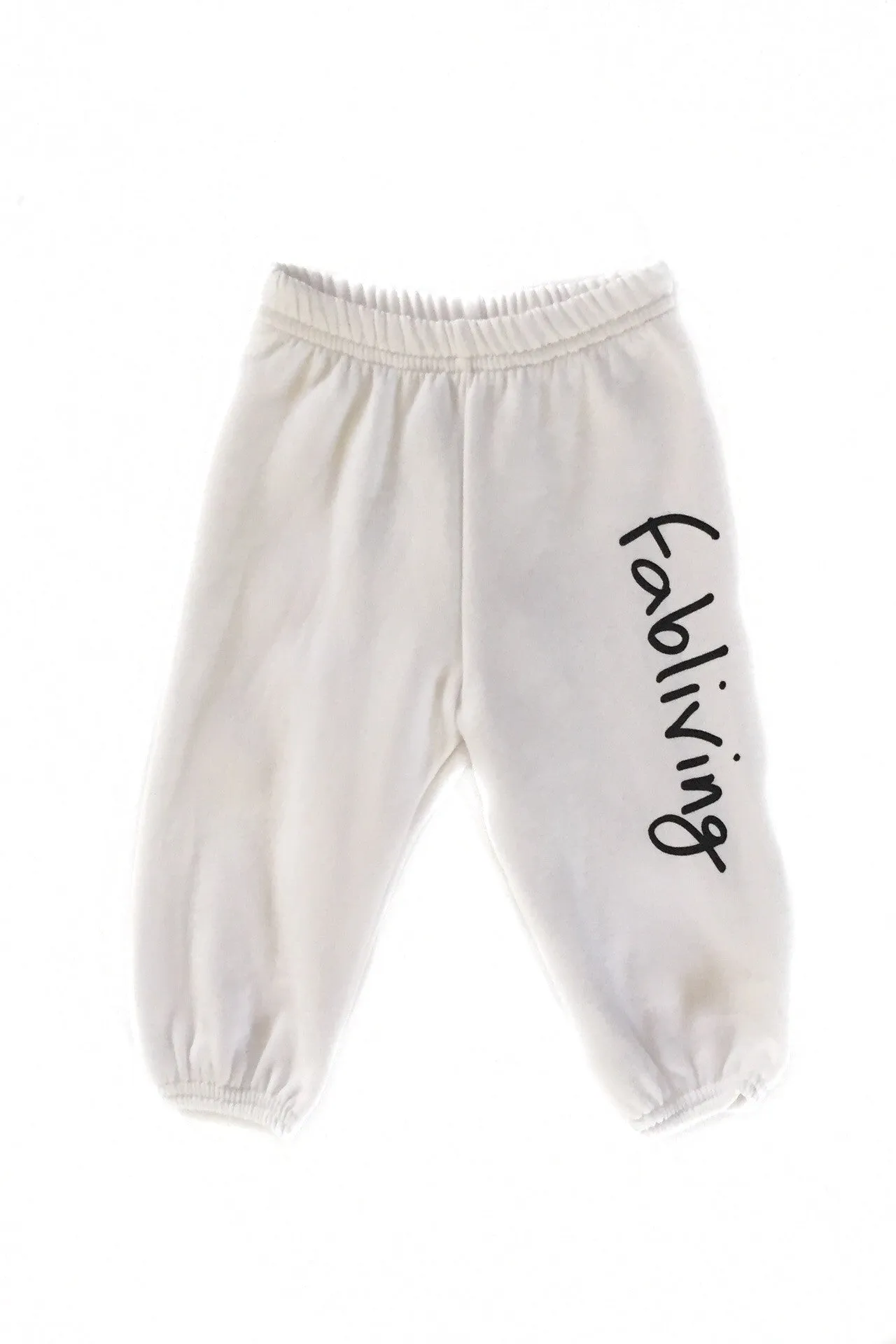 FP kids fabliving fleece pant (white/black)