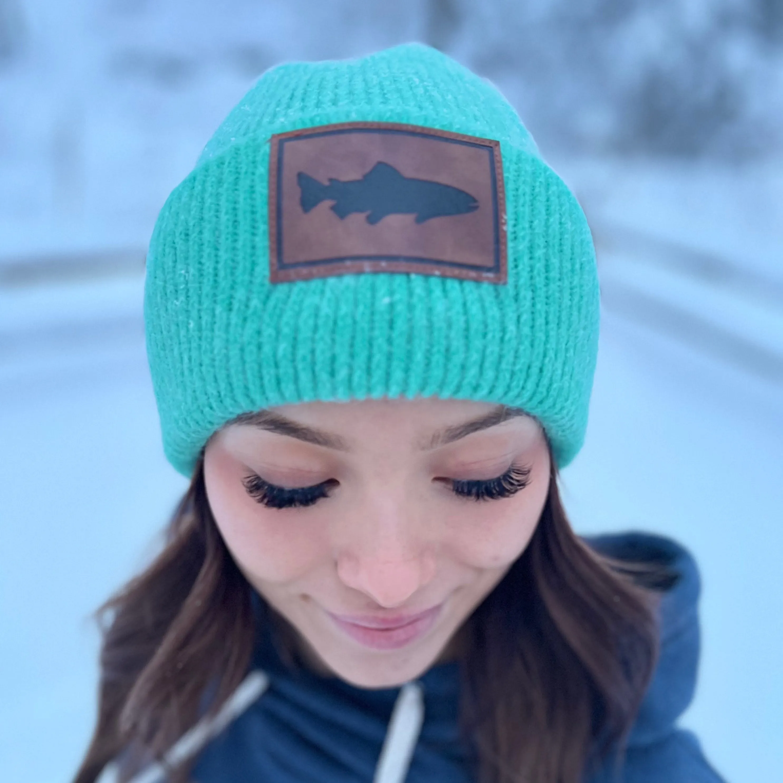 Fuzzy Beanie - Single Salmon