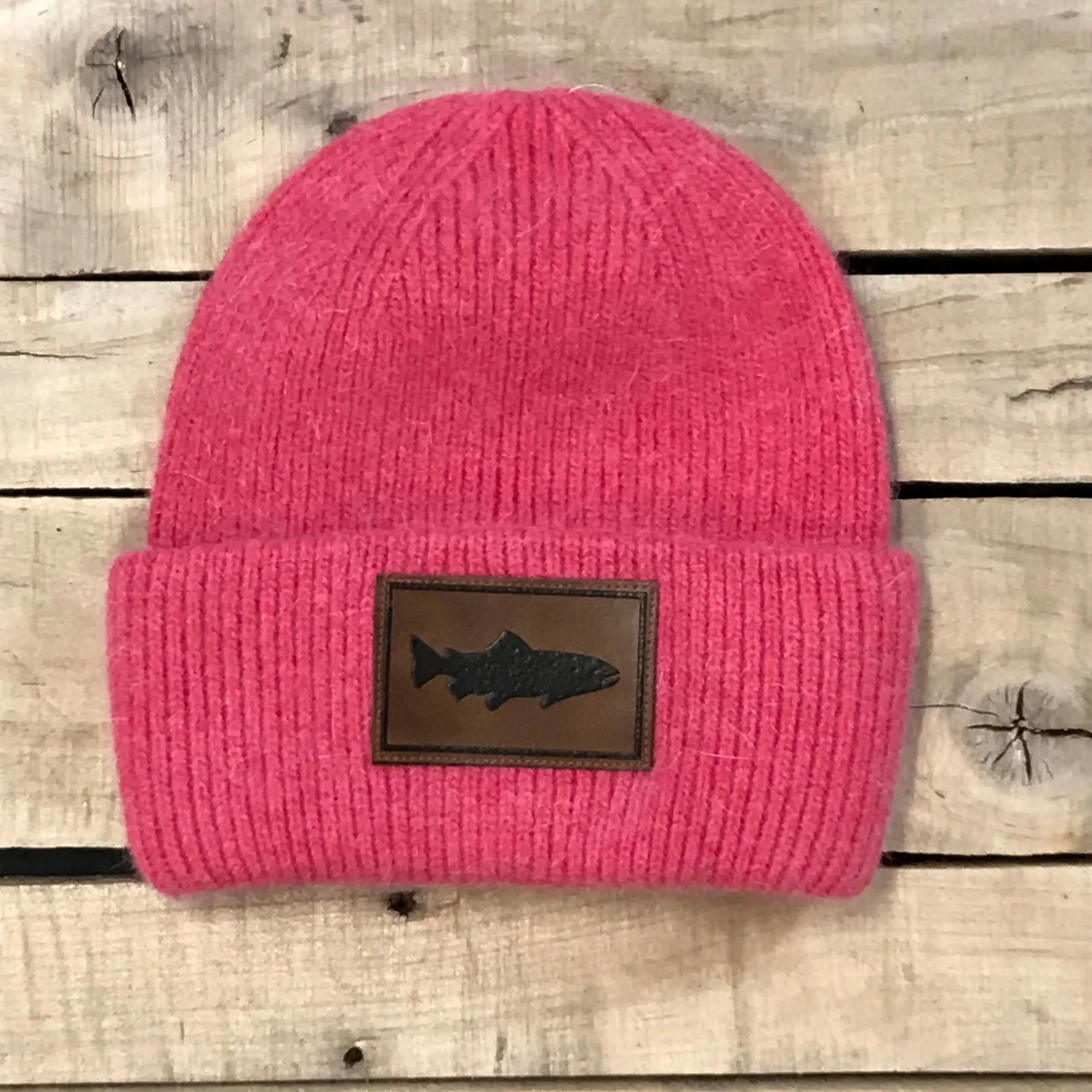 Fuzzy Beanie - Single Salmon