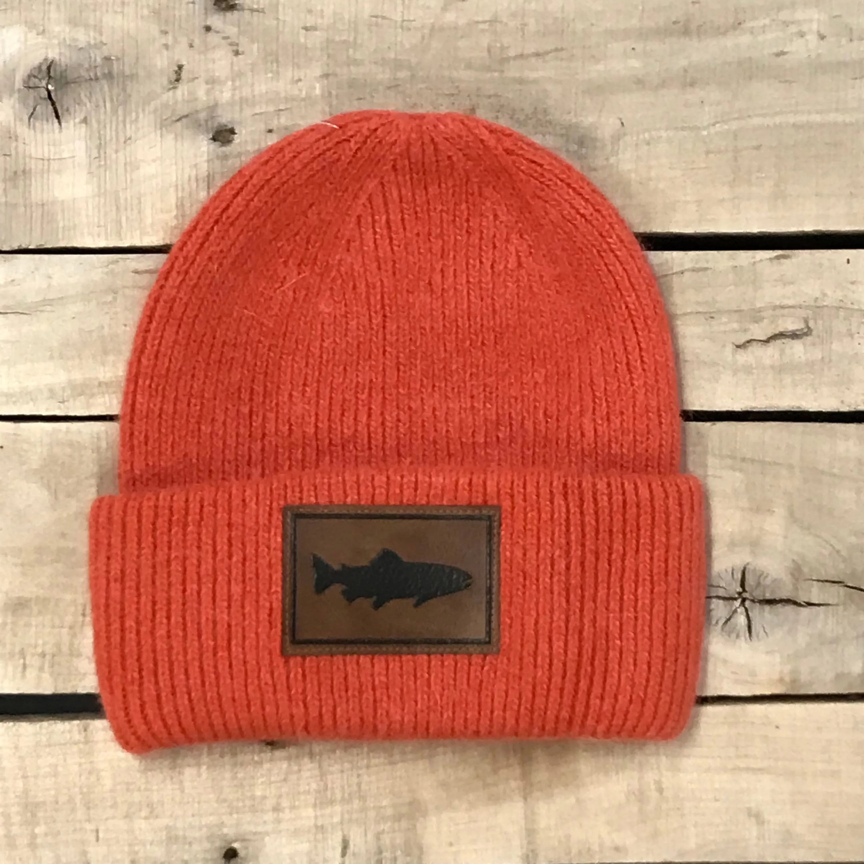 Fuzzy Beanie - Single Salmon