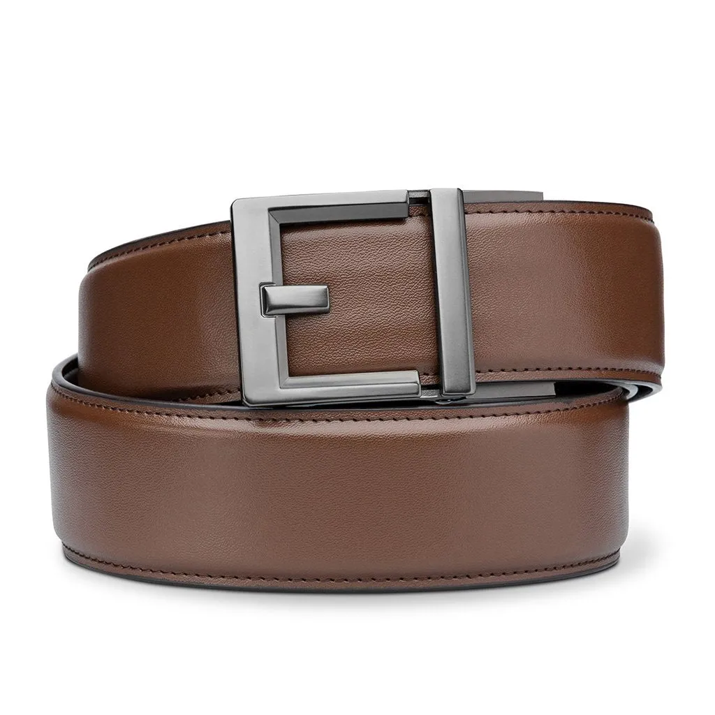 G2 GUNMETAL BUCKLE | LEATHER GARRISON GUN BELT 1.75"