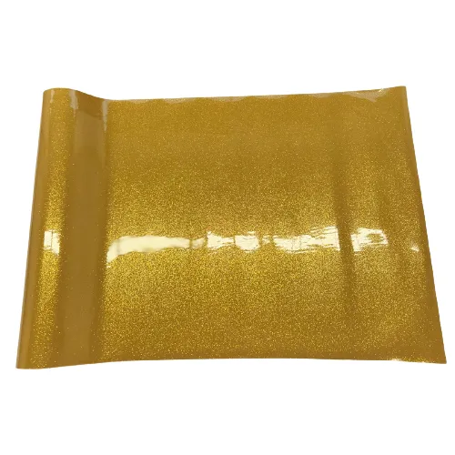 Gold Sparkle Glitter Vinyl Fabric