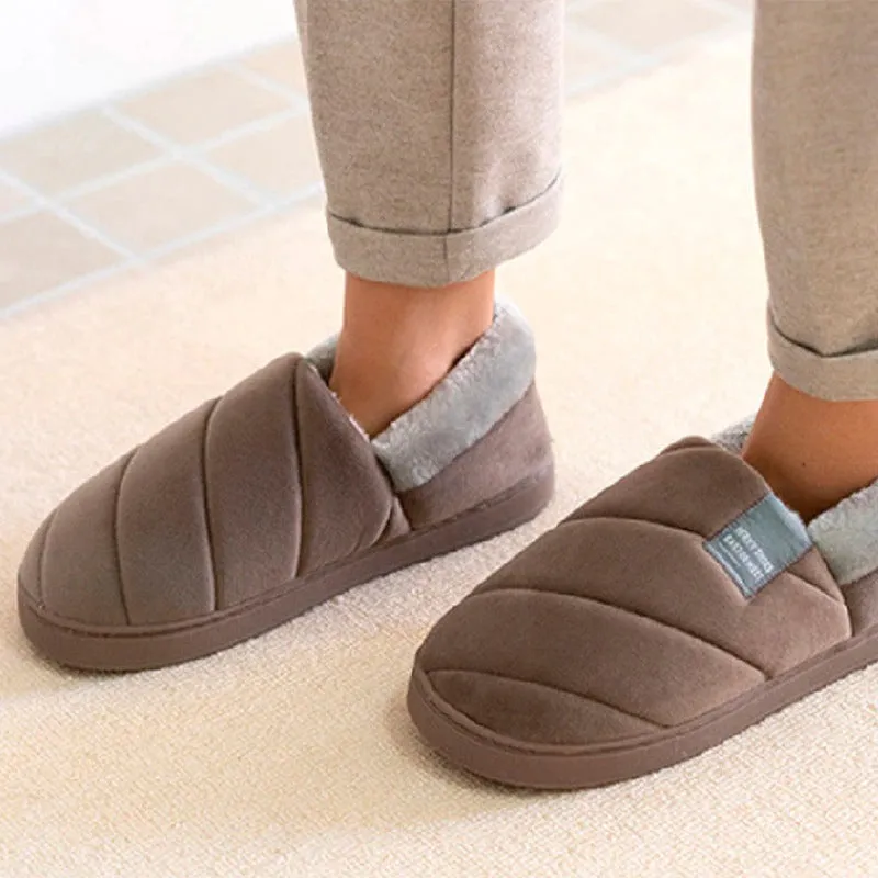 Groovywish Men Women Slippers Plush Soft Fur Lined Slides