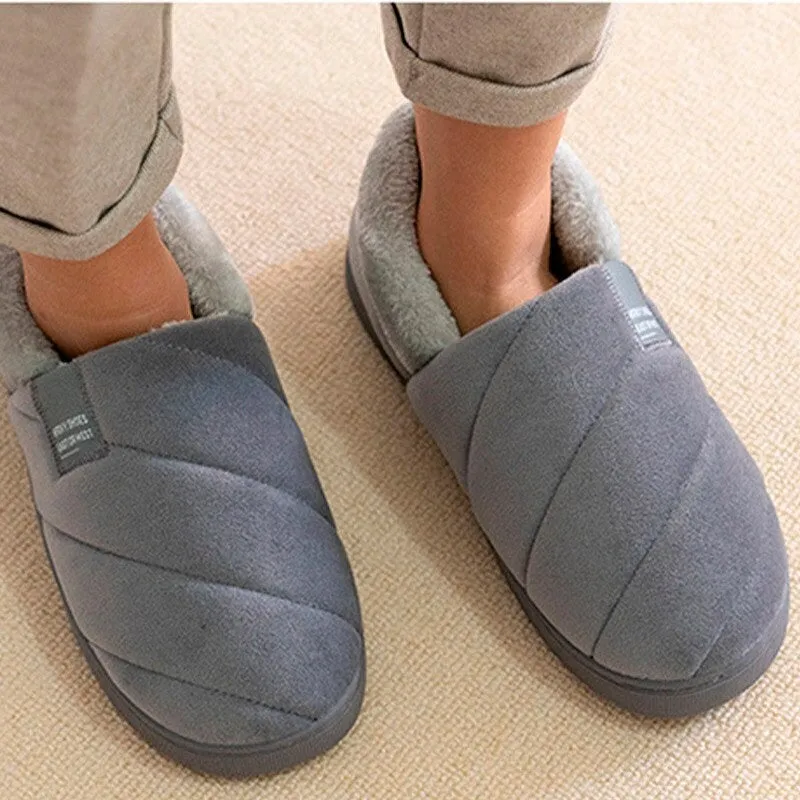 Groovywish Men Women Slippers Plush Soft Fur Lined Slides