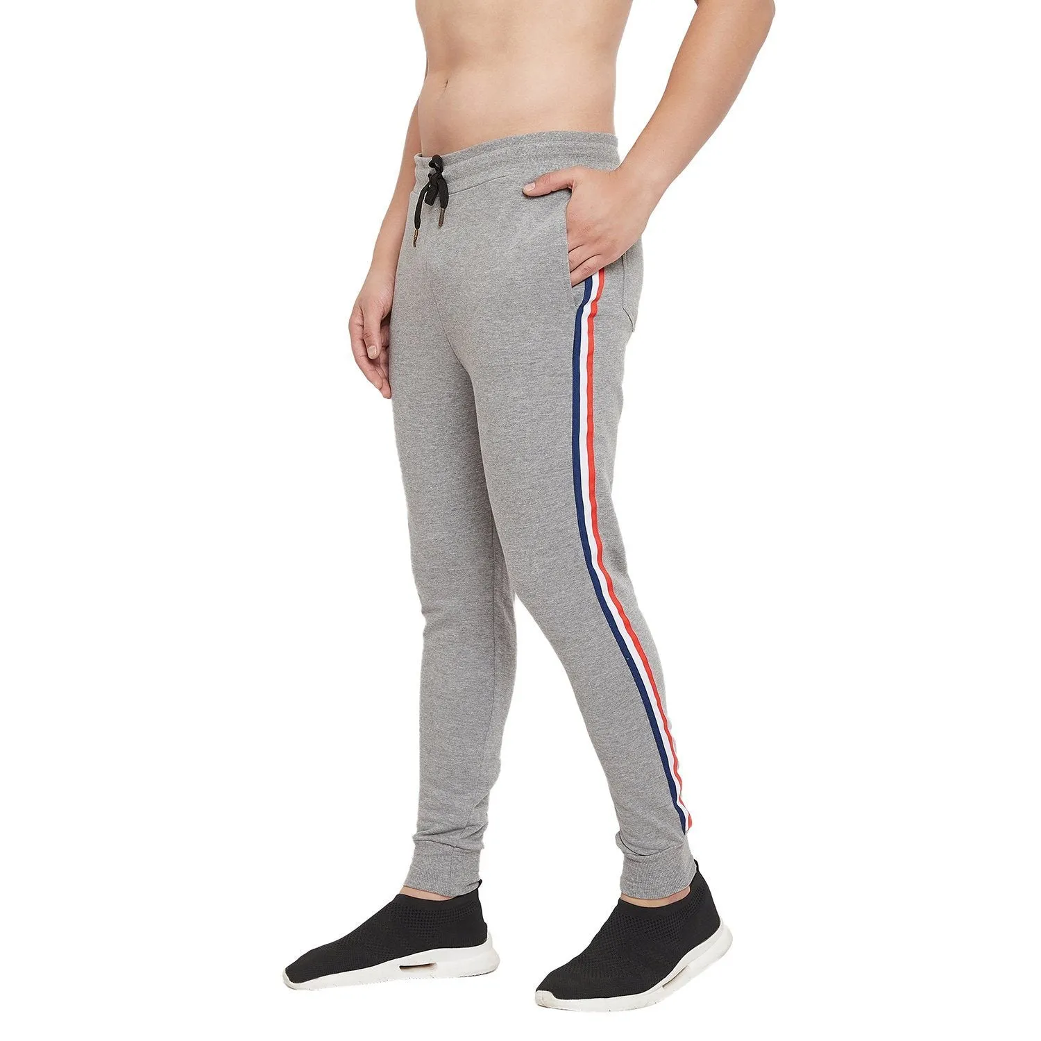 Heather Grey Taped Sweatpants