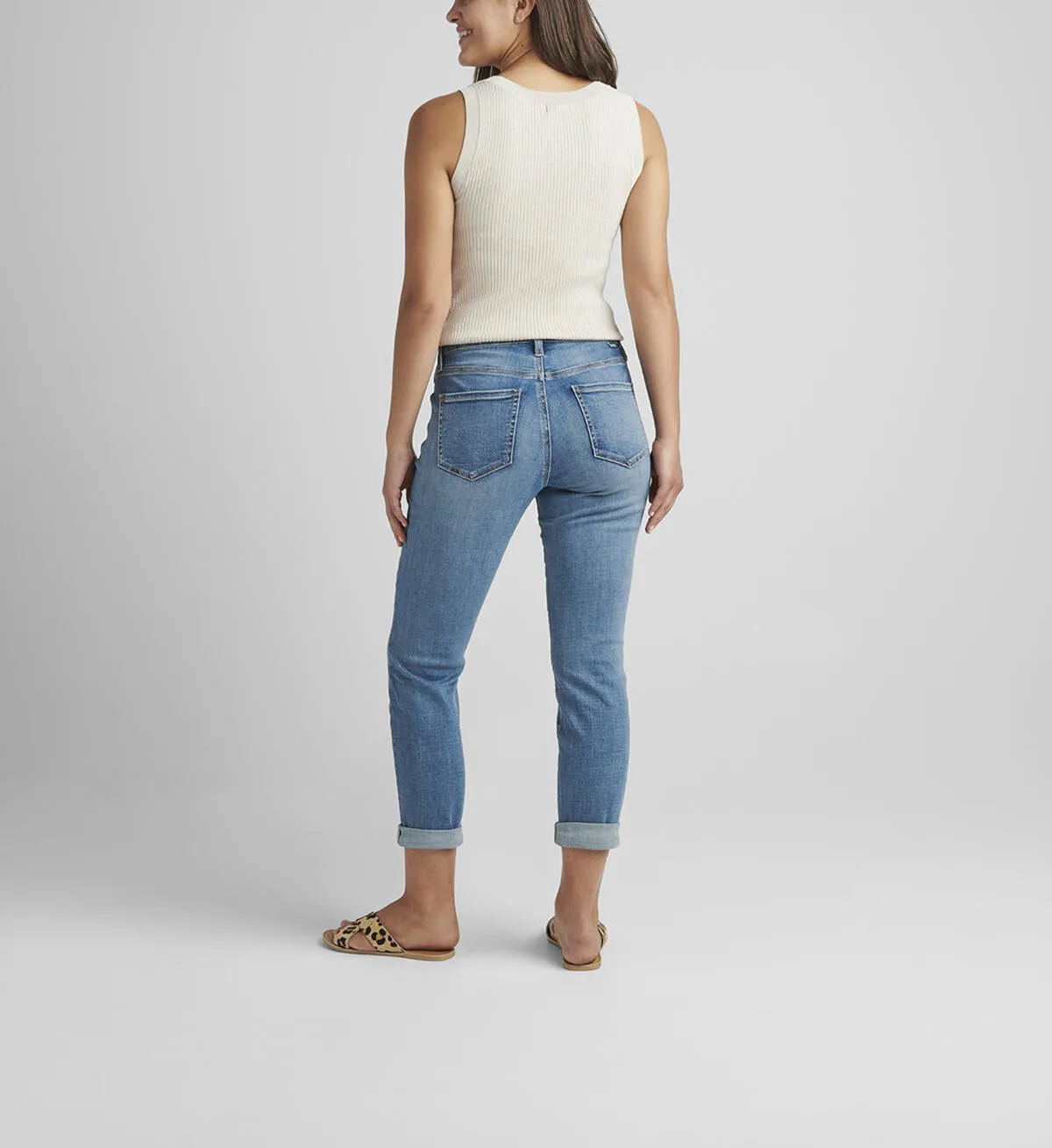 Jag Jeans Carter Mid Rise Girlfriend Jeans (Mid Vintage Wash)