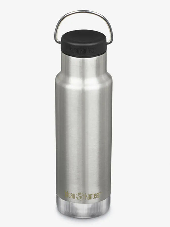 Klean Kanteen Vacuum Insulated 12oz (355ml) Classic Bottle With Loop Cap